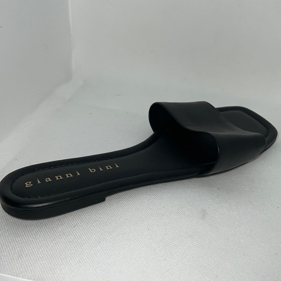Gianni Bini slip on flat strap sandals Cobi black Sz 11 new - Picture 3 of 9